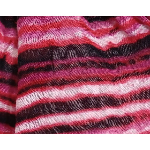 Calvin Klein Infinity Scarf Red Black White Ombre Women US One Size Oversized - Picture 3 of 6